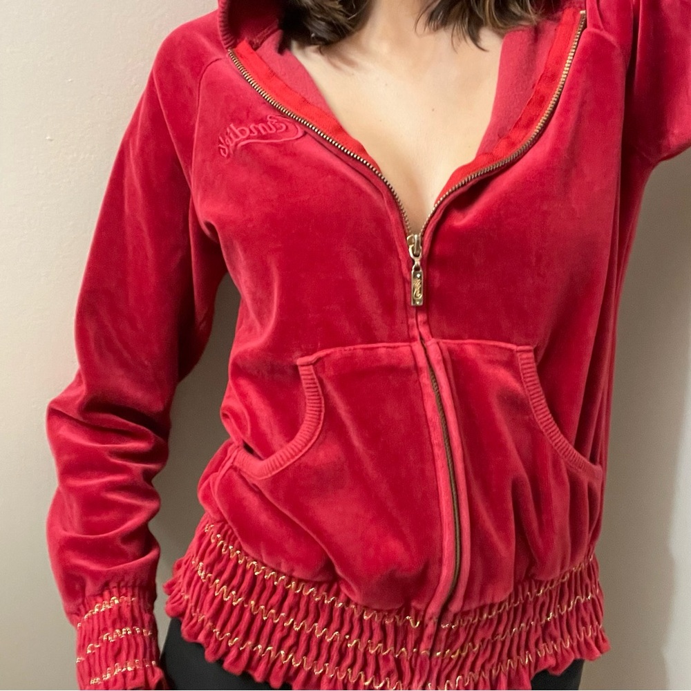 Candie's Red Zip-Up Hoodie